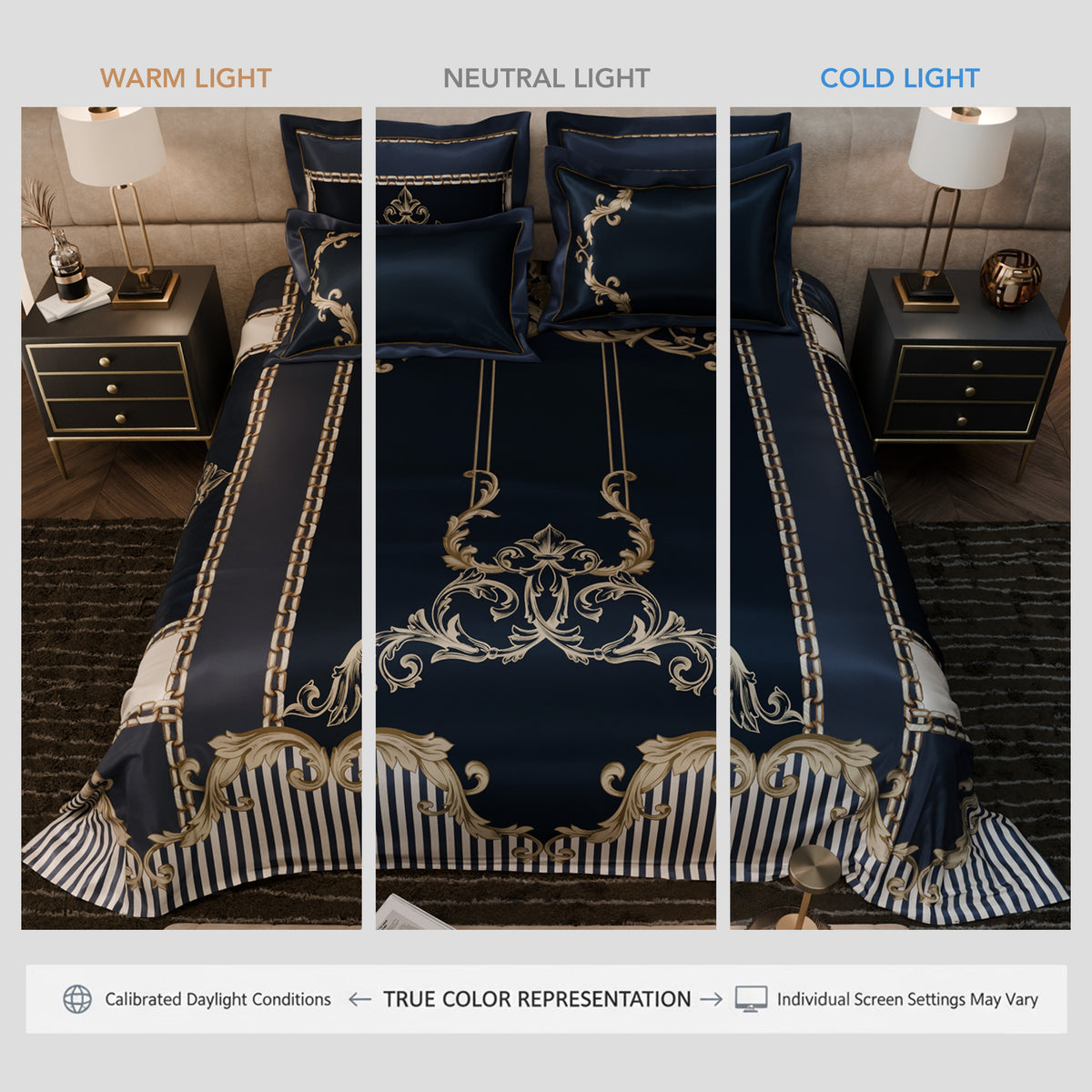Majestic Regalia UltraSatin Bedsheet Set