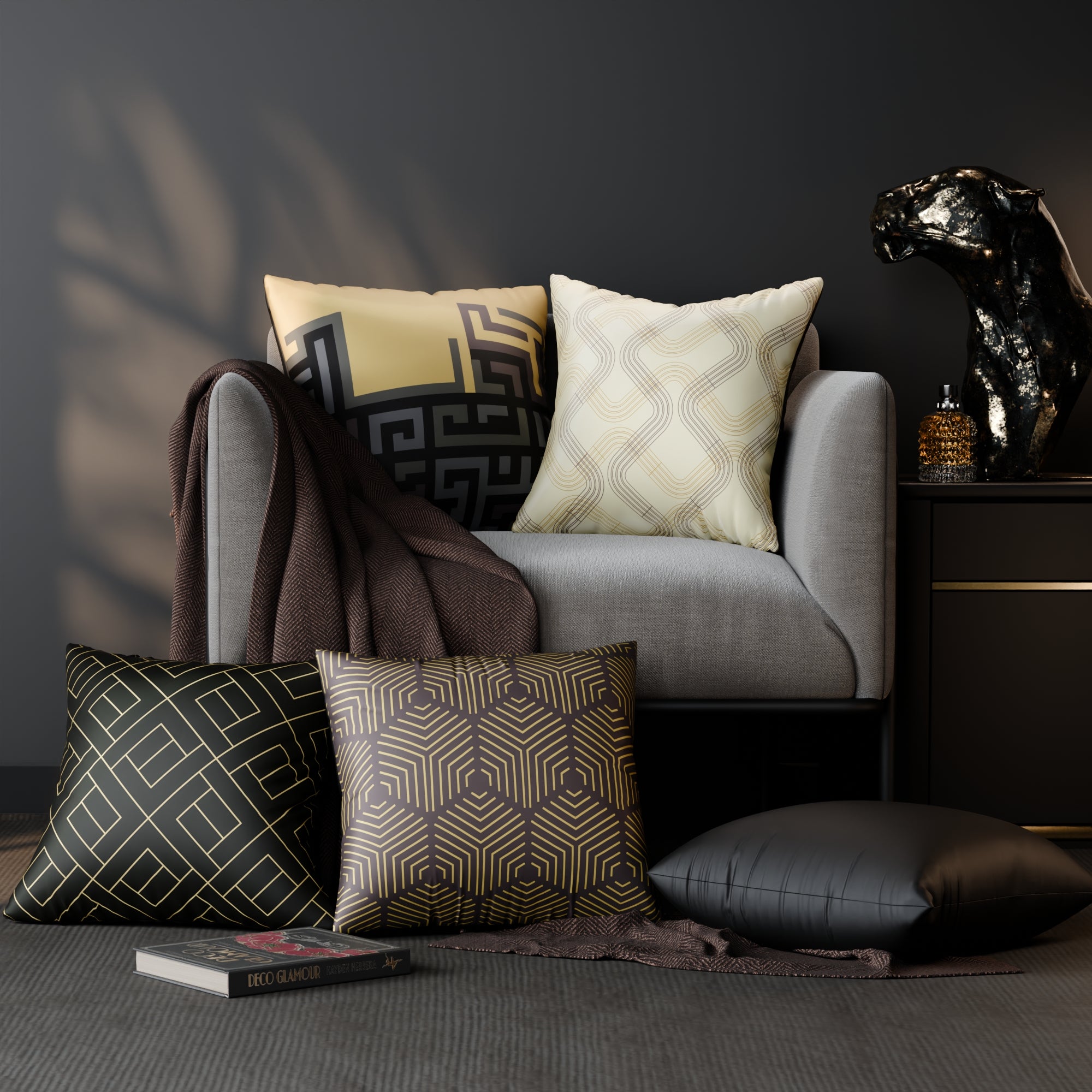 Anastasia’s Court Cushion Cover 5 Pc Set