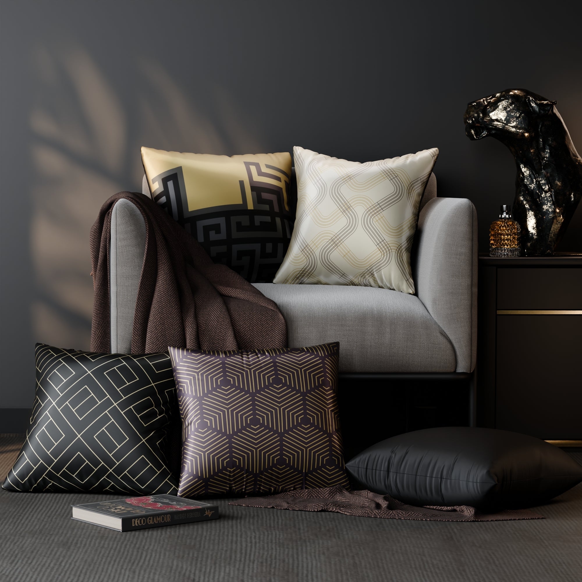 Anastasia’s Court Cushion Cover 5 Pc Set