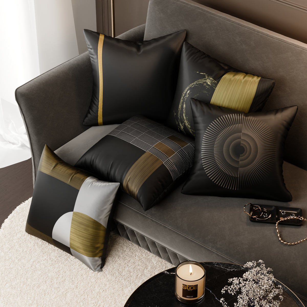 Anastasia’s Reign Cushion Cover 5 Pc Set