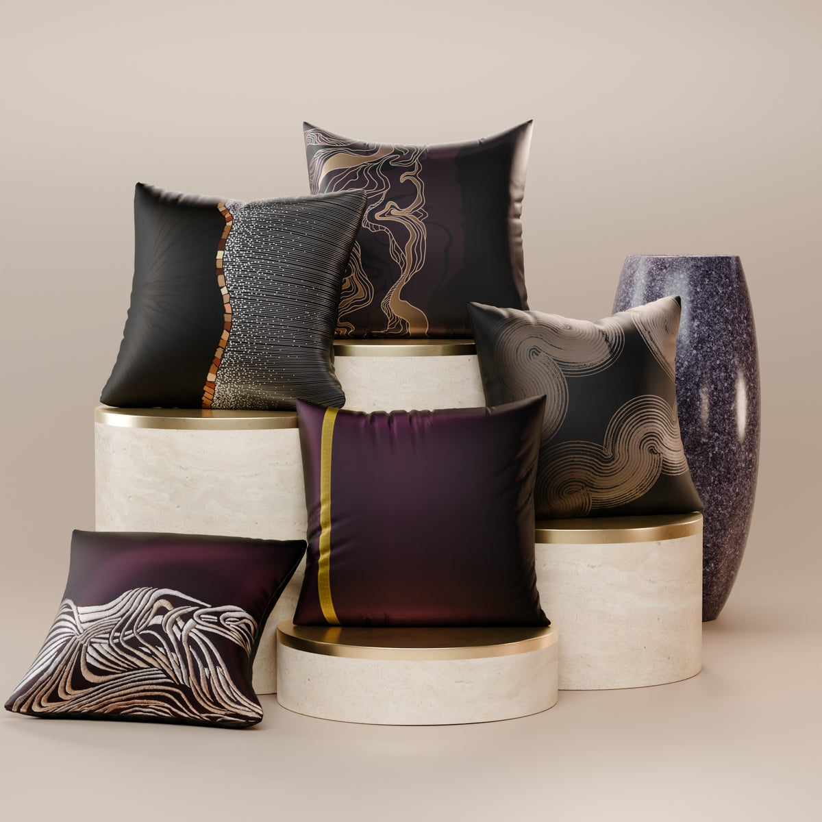 Charlotte’s Adornment Cushion Cover 5 Pc Set