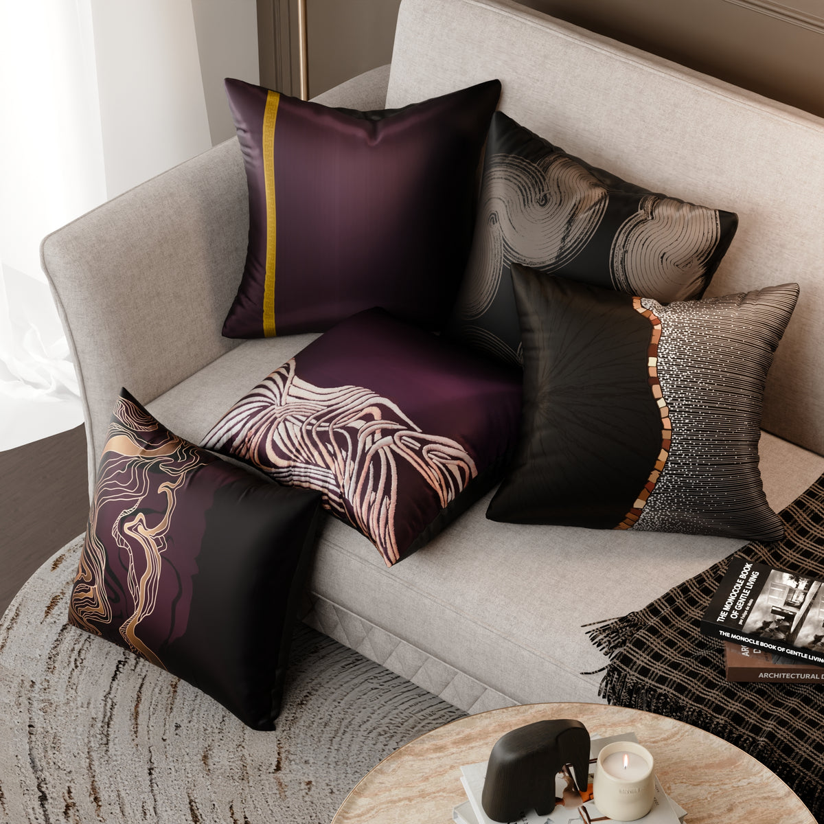 Charlotte’s Adornment Cushion Cover 5 Pc Set