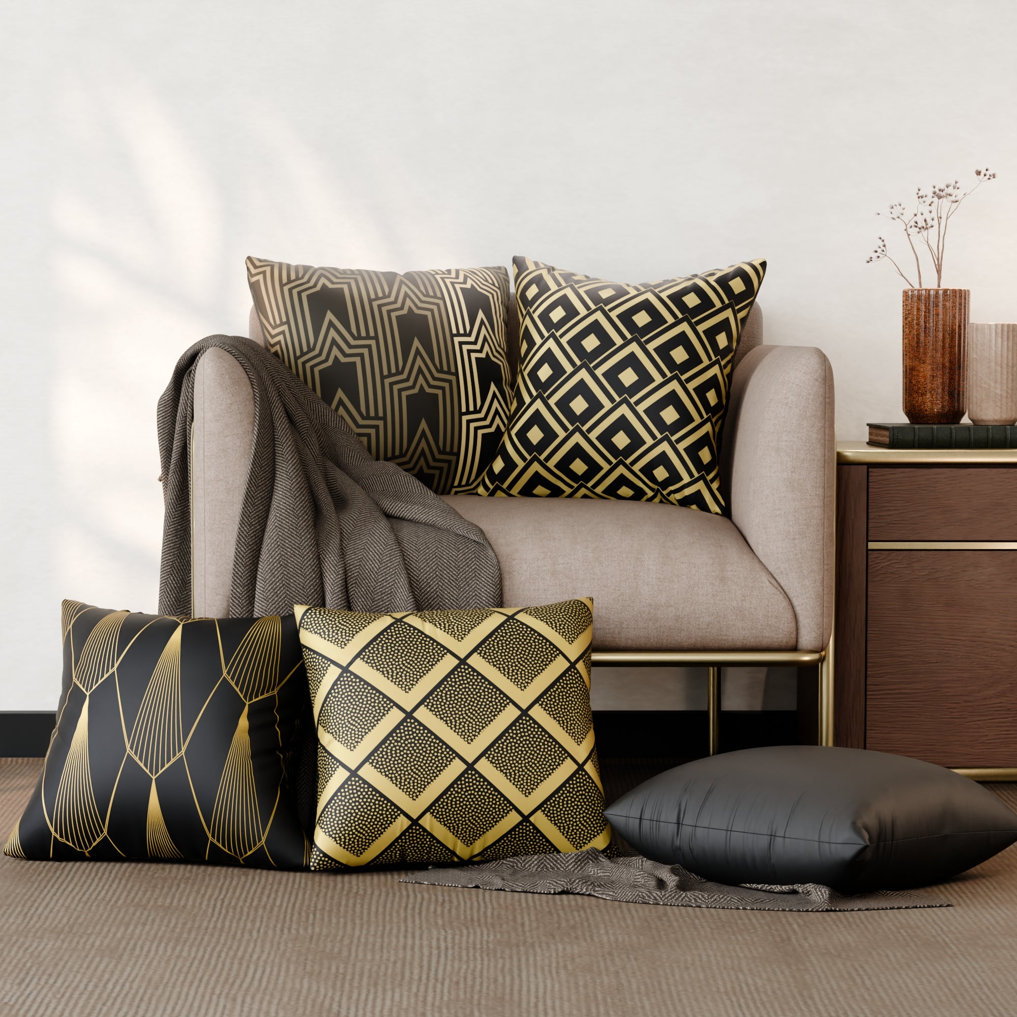 Charlotte’s Empire Cushion Cover 5 Pc Set