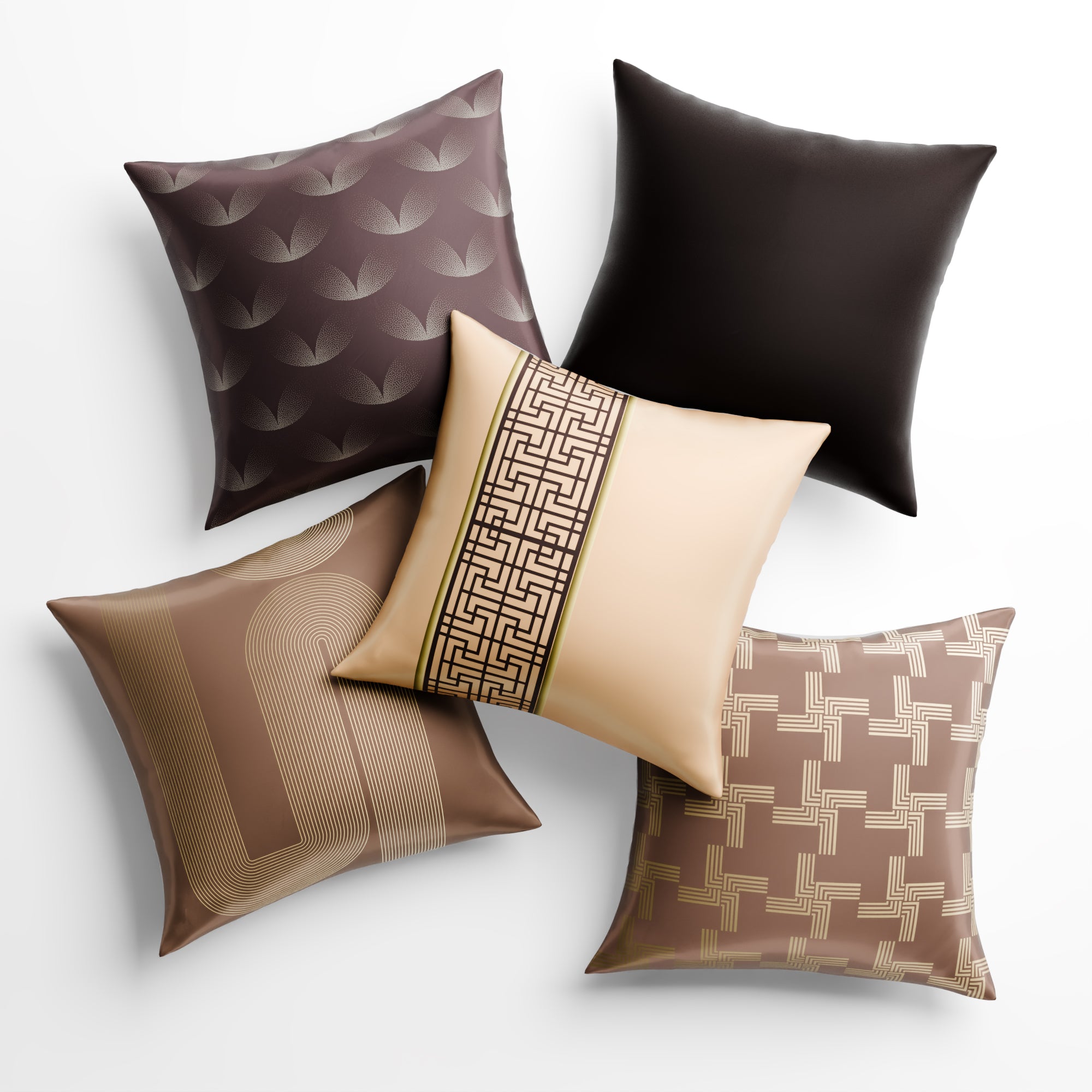 Cordelia’s Curtsey Cushion Cover 5 Pc Set