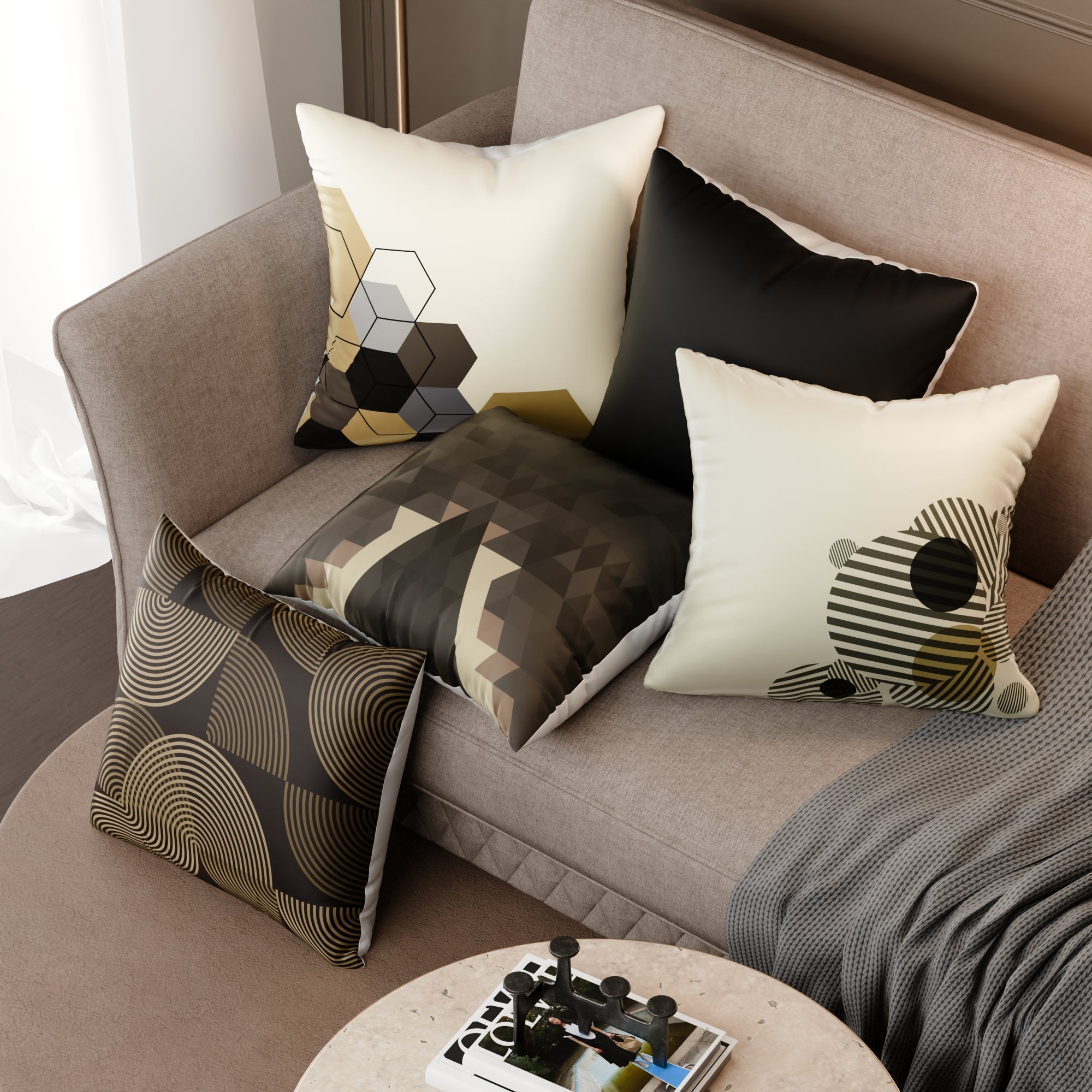 Cordelia’s Heart Cushion Cover 5 Pc Set