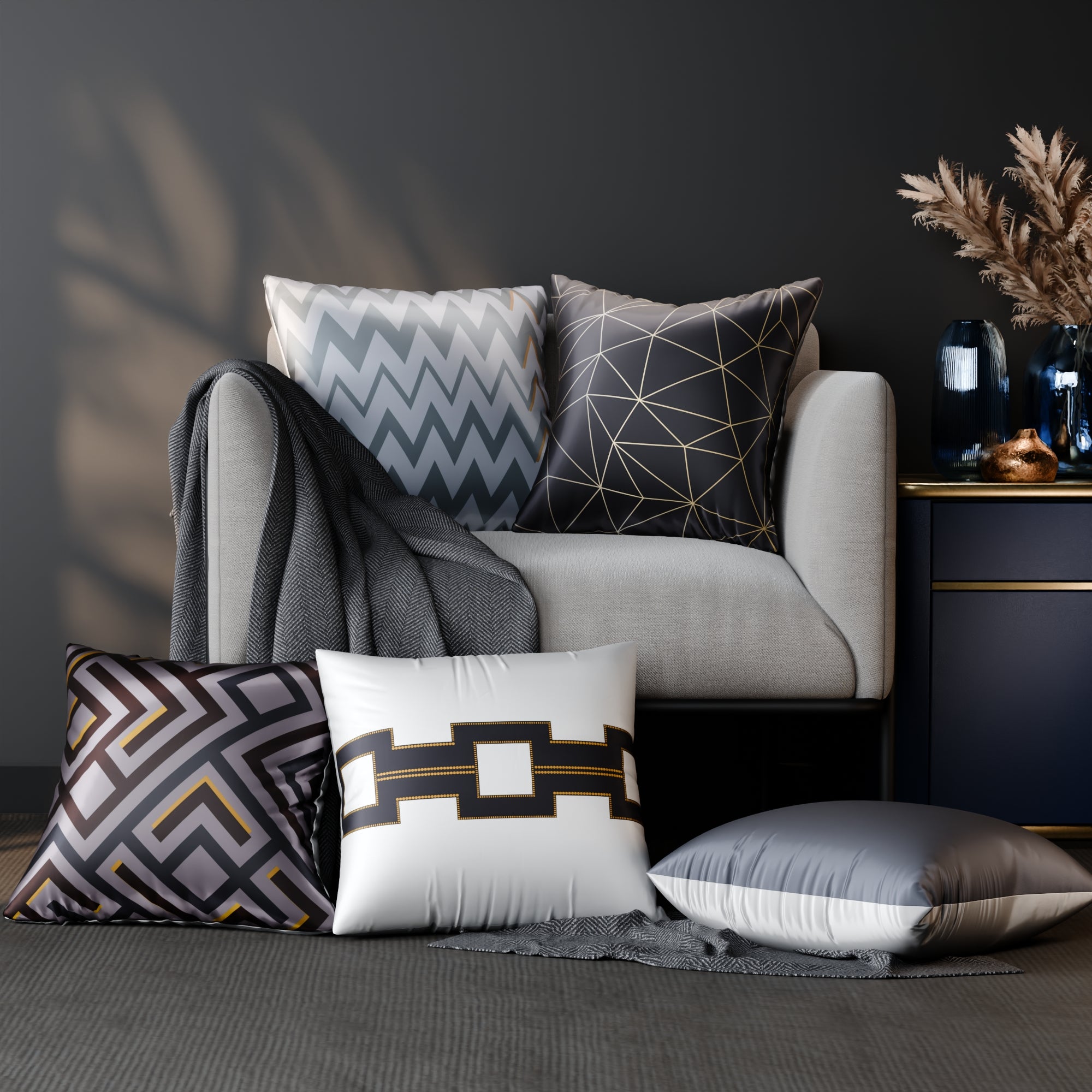 Ophelia’s Mirage Cushion Cover 5 Pc Set