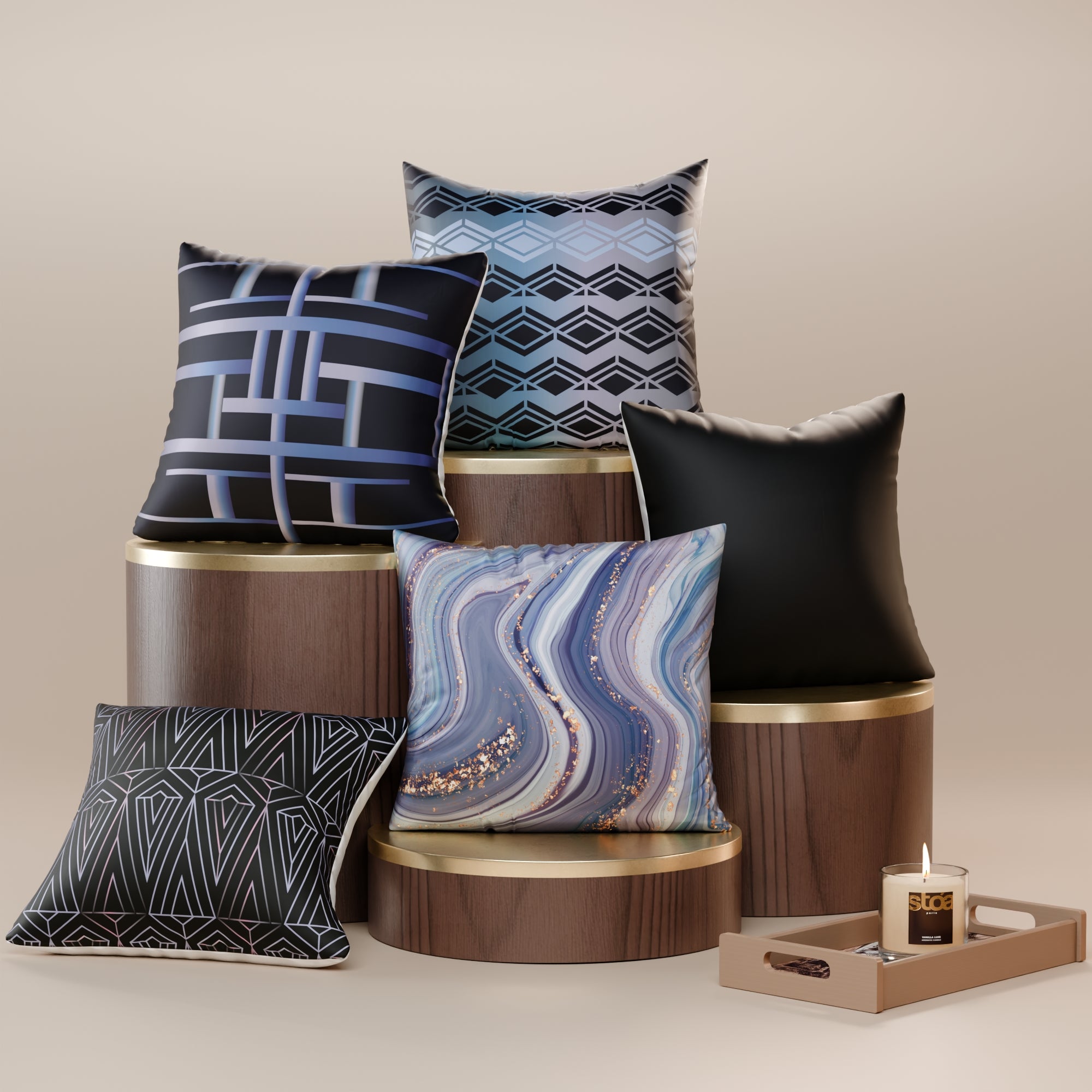 Ophelia’s Serenade Cushion Cover 5 Pc Set