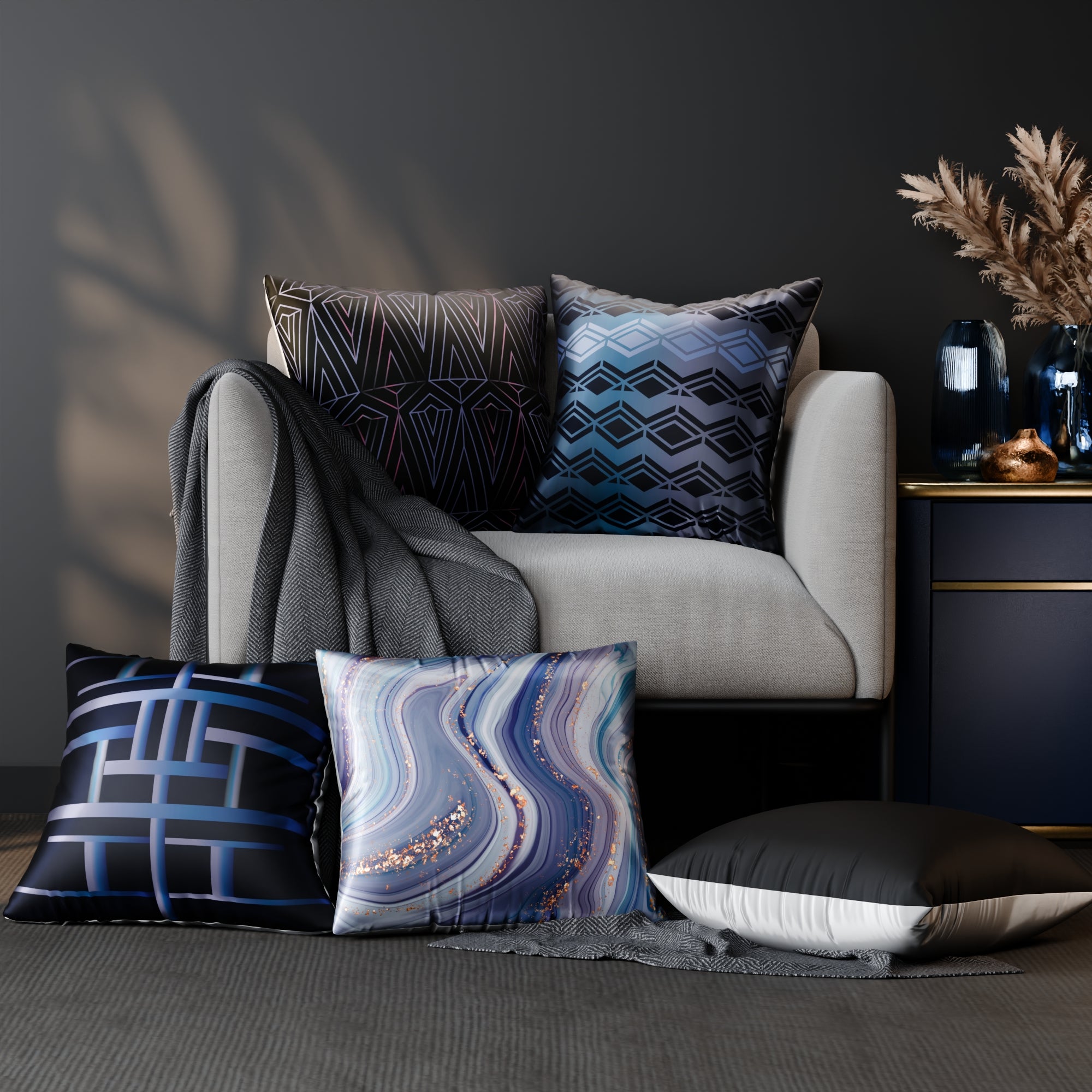 Ophelia’s Serenade Cushion Cover 5 Pc Set
