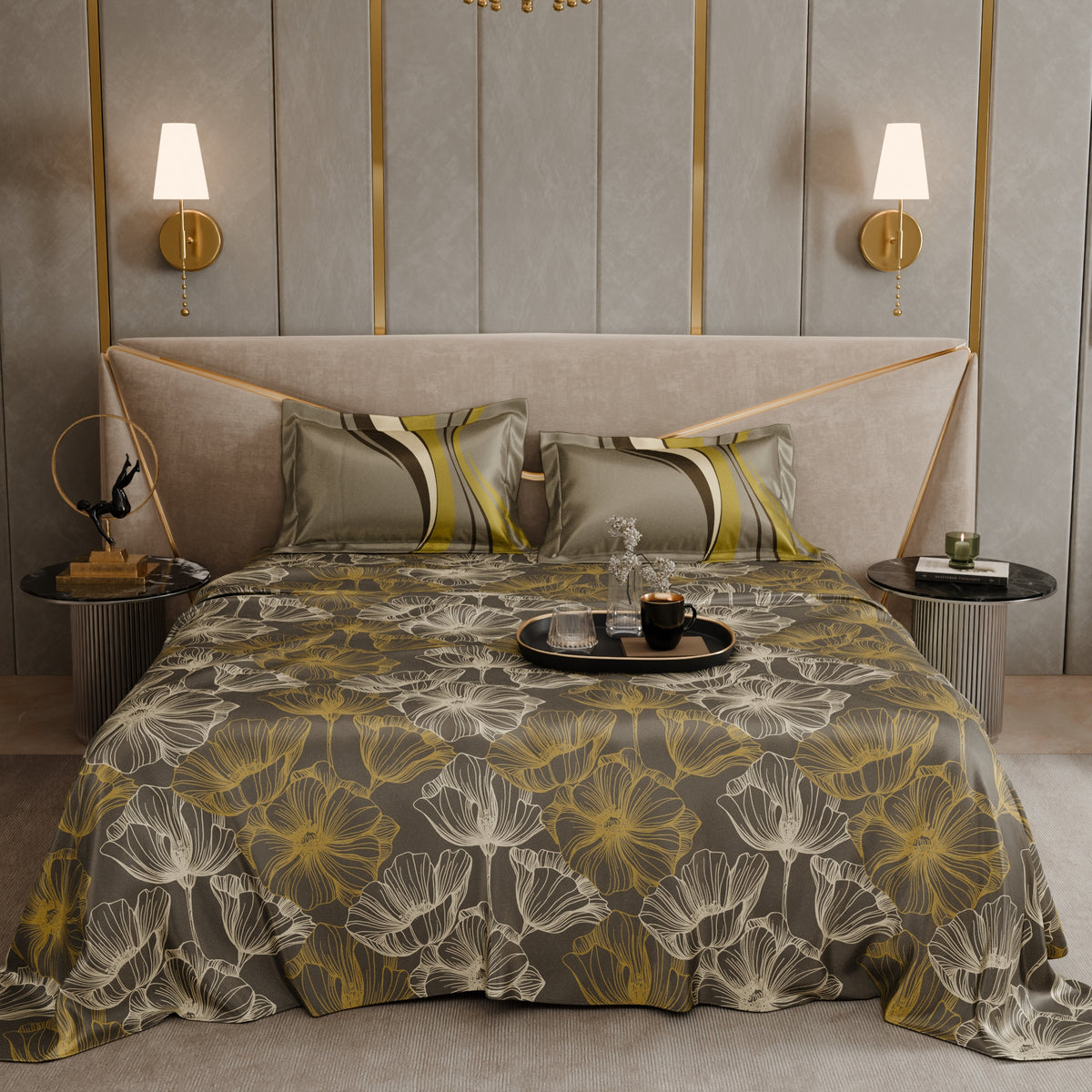 The Amber Courtyard Tencel™ Bedsheet Set