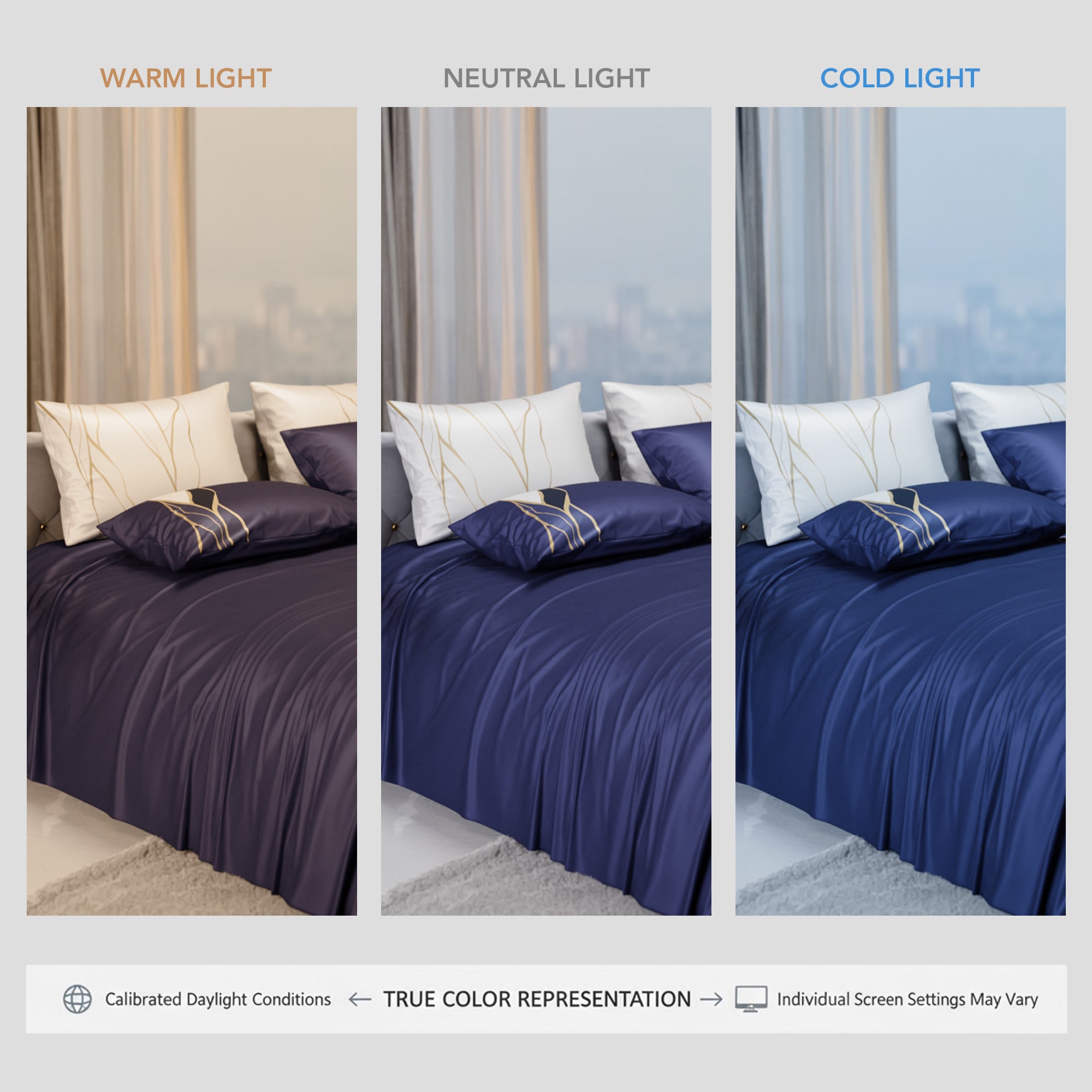 Indigo Fragment Enriched Cotton Bedsheet Set