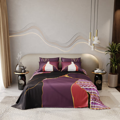 Ruby Rhapsody Bedsheet Set