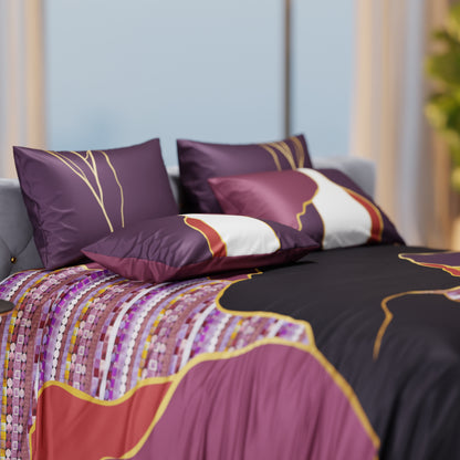 Ruby Rhapsody Enriched Cotton Bedsheet Set