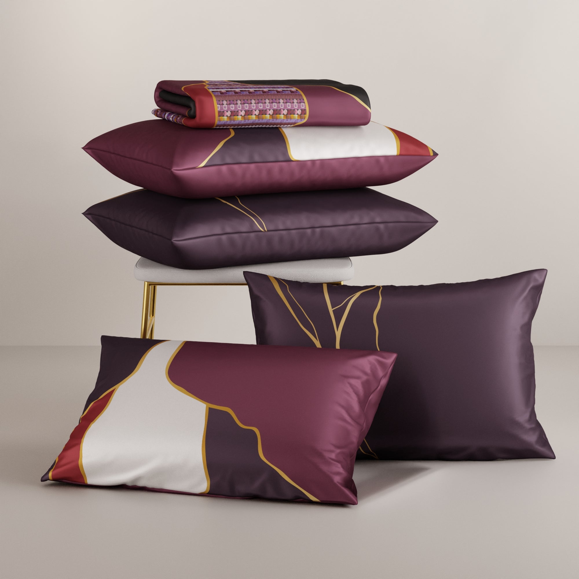 Ruby Rhapsody Enriched Cotton Bedsheet Set