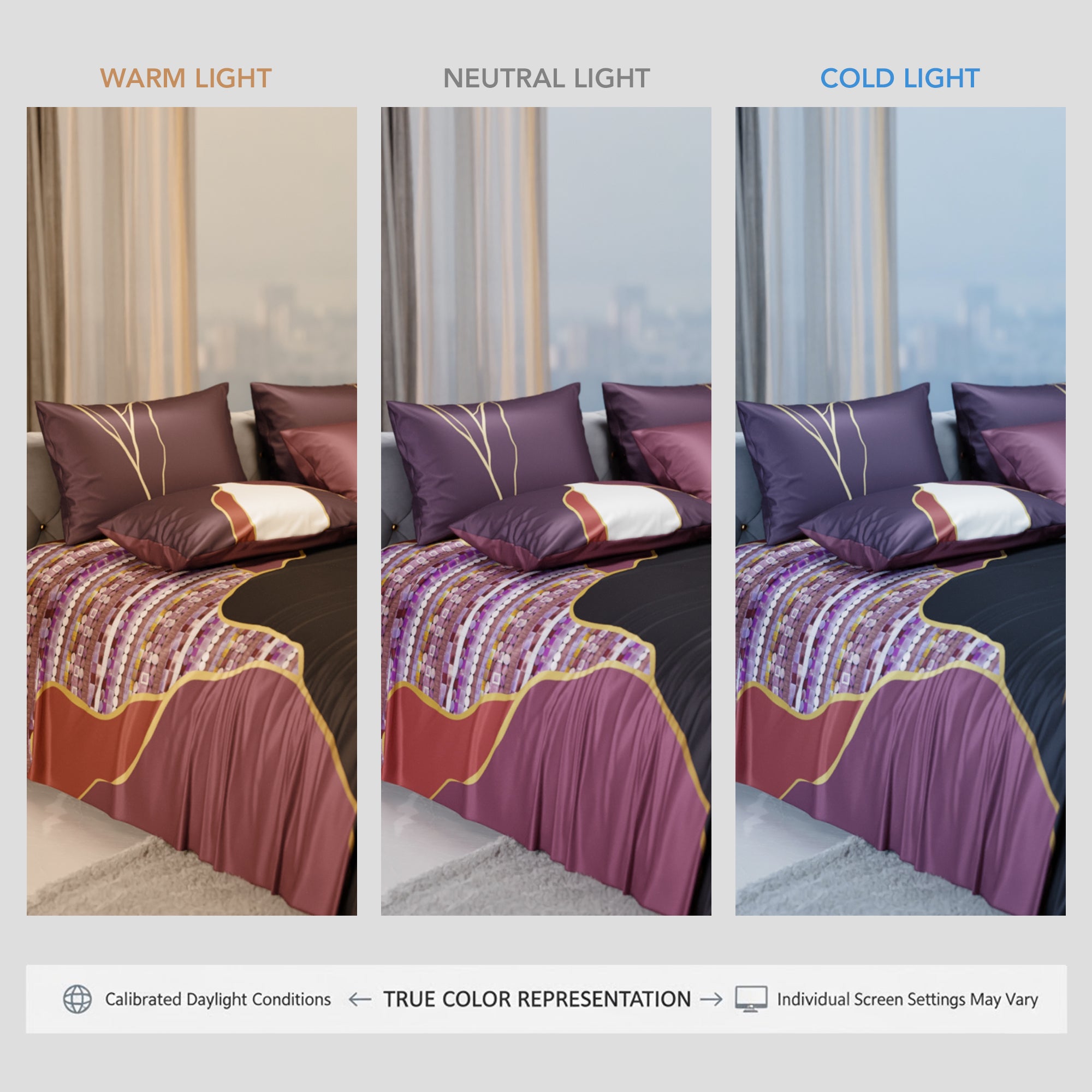 Ruby Rhapsody Enriched Cotton Bedsheet Set