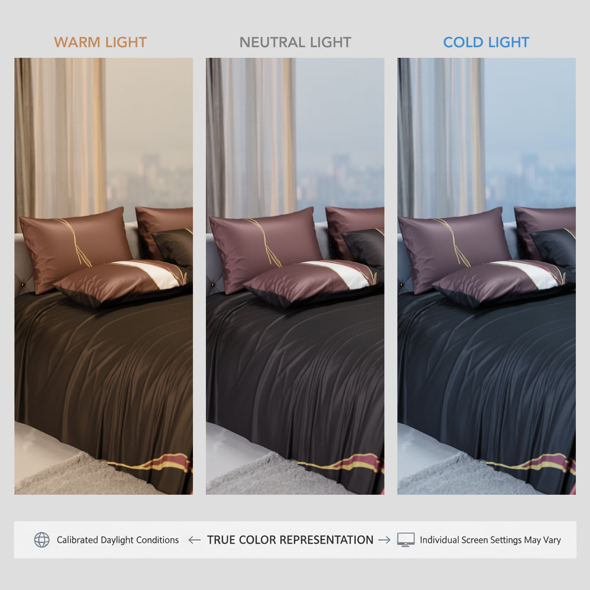 Amber Veil Enriched Cotton Bedsheet Set