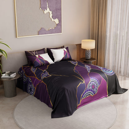 Burgundy Prism Bedsheet Set
