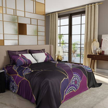 Burgundy Prism Bedsheet Set