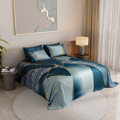 Teal Trance Bedsheet Set