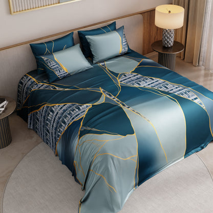 Teal Trance Bedsheet Set