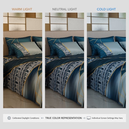 Teal Trance Bedsheet Set