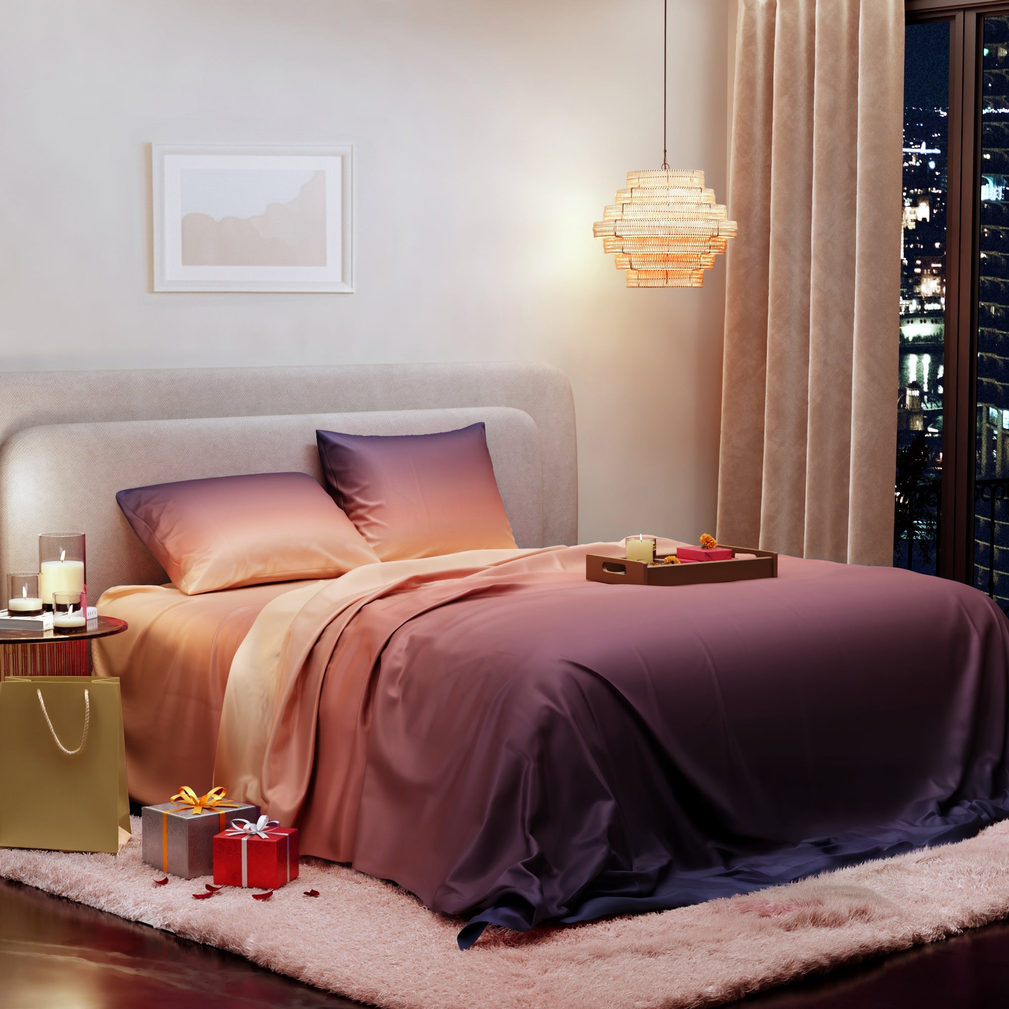Sunset Kiss Bedsheet Set