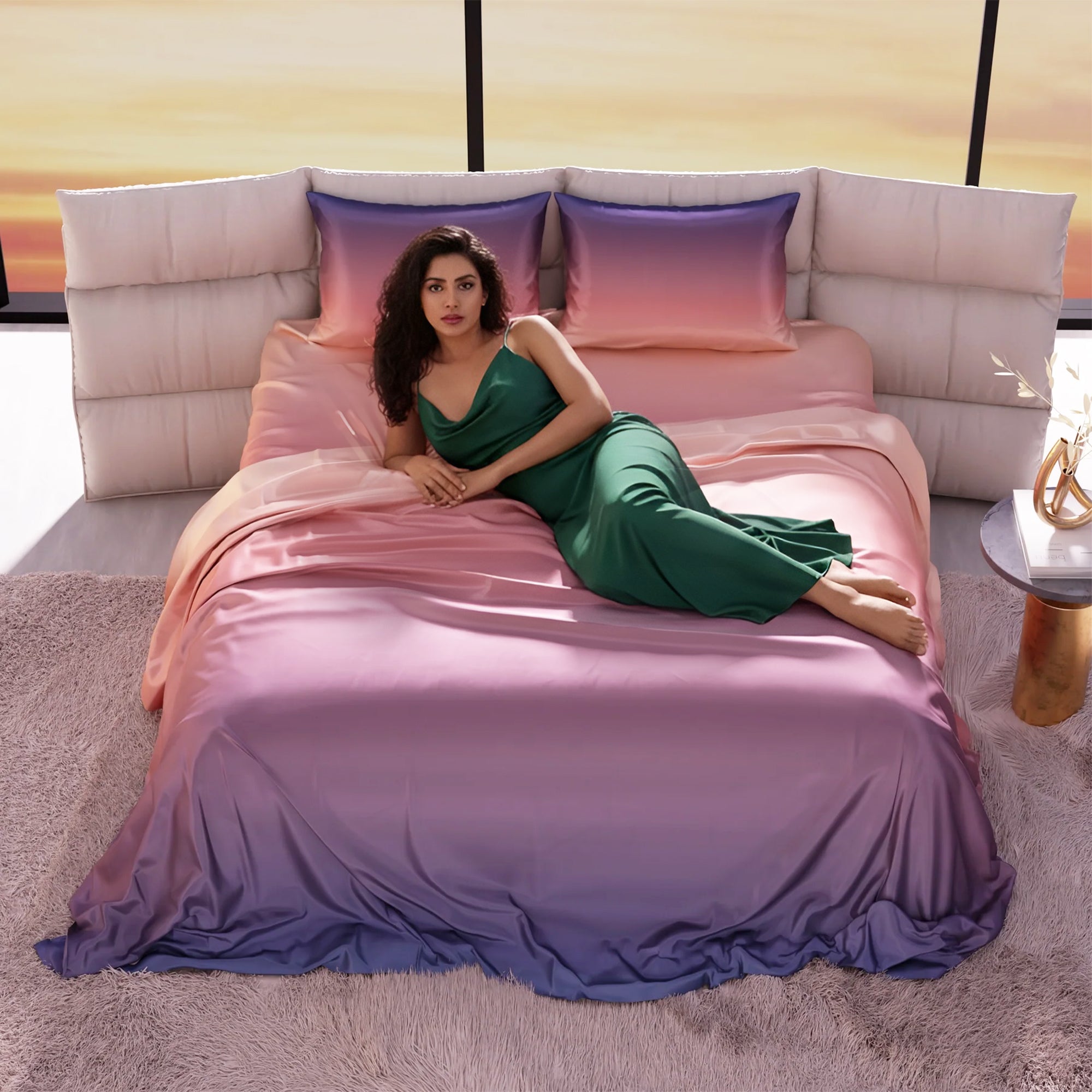 Sunset Kiss Bedsheet Set