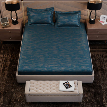 Azzure Dazzle  Luxstre Cotton Fitted Sheet Set