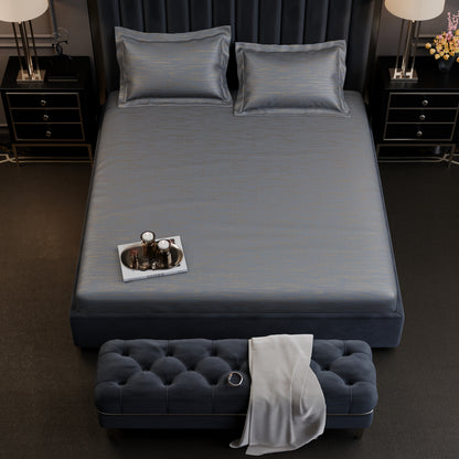Golden Dusk  Luxstre Cotton Fitted Sheet Set