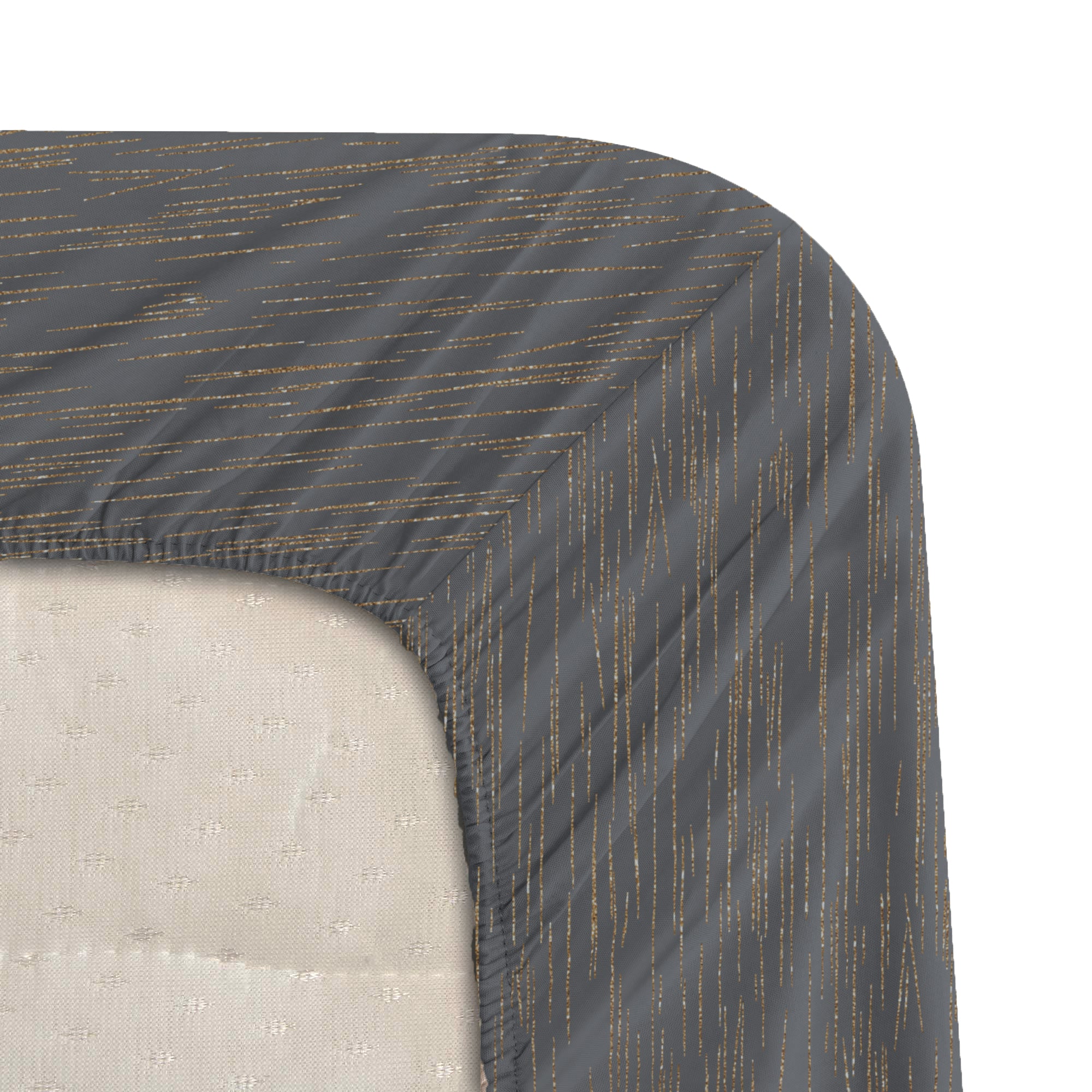 Golden Dusk  Luxstre Cotton Fitted Sheet Set