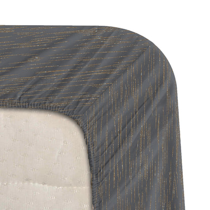 Golden Dusk  Luxstre Cotton Fitted Sheet Set