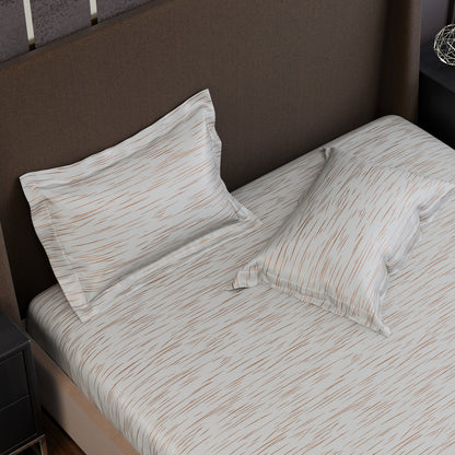 Ivory Rose  Luxstre Cotton Fitted Sheet Set