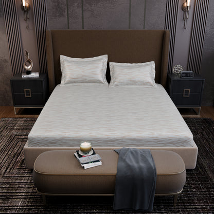 Ivory Rose  Luxstre Cotton Fitted Sheet Set