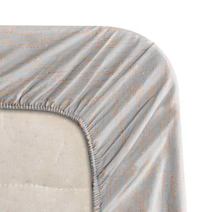 Ivory Rose  Luxstre Cotton Fitted Sheet Set