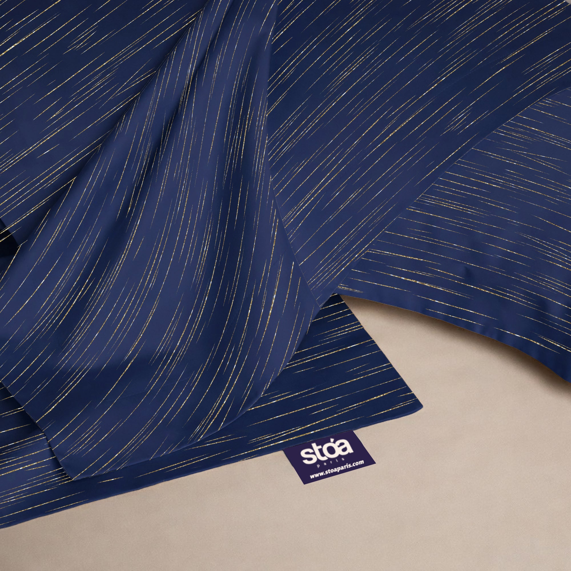 Sapphire Sparkle  Luxstre Cotton Bedsheet Set