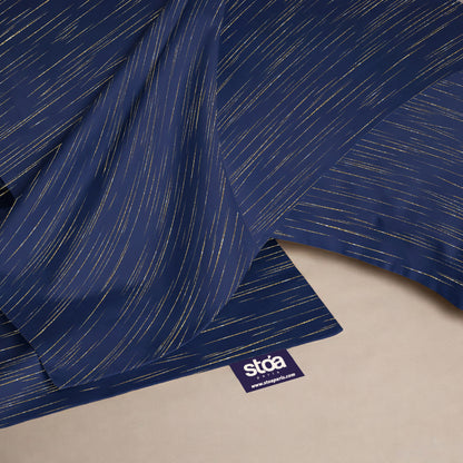 Sapphire Sparkle  Luxstre Cotton Bedsheet Set