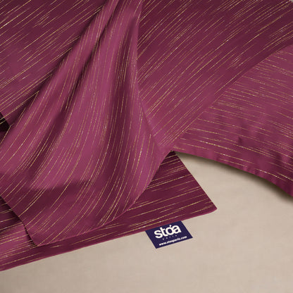 Crimson Radiance  Luxstre Cotton Bedsheet Set
