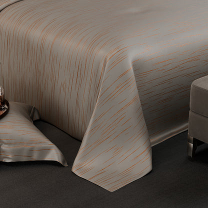 Sandstone Glow  Luxstre Cotton Bedsheet Set