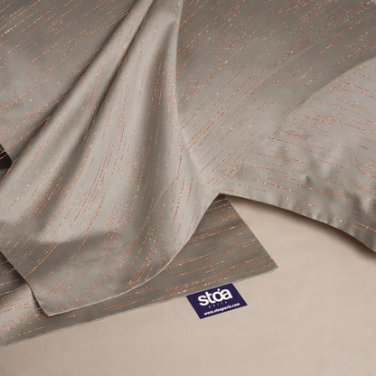 Sandstone Glow  Luxstre Cotton Bedsheet Set