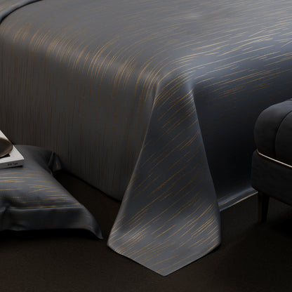 Golden Dusk Luxstre Cotton Bedsheet Set