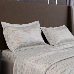 Ivory Rosé  Luxstre Cotton Bedsheet Set