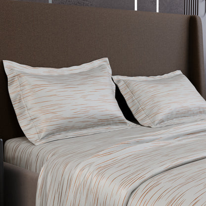 Ivory Rosé  Luxstre Cotton Bedsheet Set