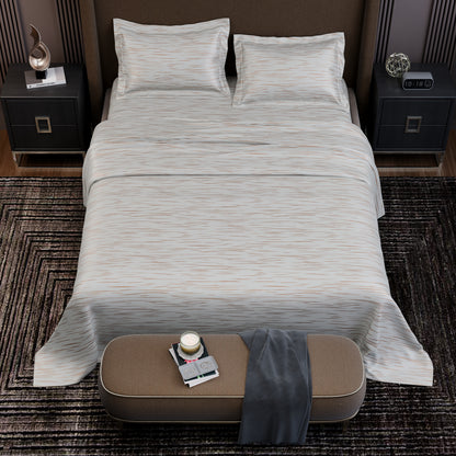 Ivory Rosé  Luxstre Cotton Bedsheet Set