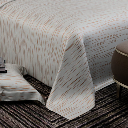 Ivory Rosé  Luxstre Cotton Bedsheet Set