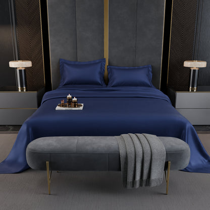 Sapphire Night Luxstre Cotton Bed Sheet Set