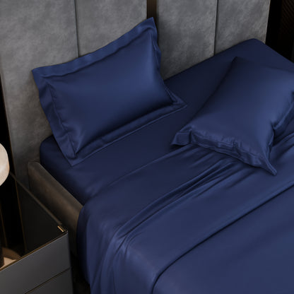 Sapphire Night Luxstre Cotton Bed Sheet Set