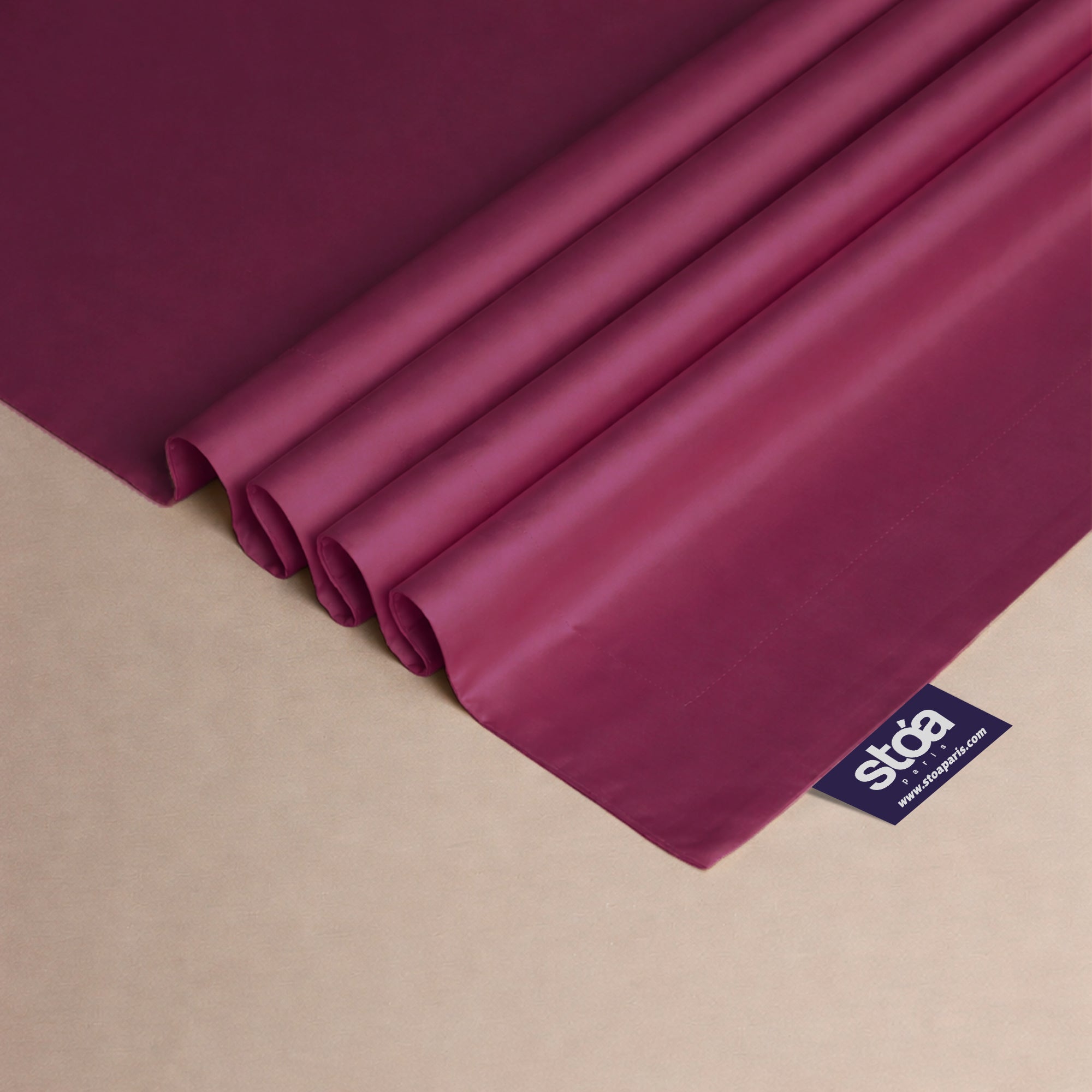 Cherry Crimson Luxstre Cotton Bed Sheet Set