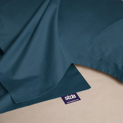 Ocean Azure Luxstre Cotton Bed Sheet Set