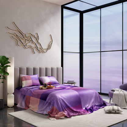 Lavender Haze Ultra Satin Bedsheet Set