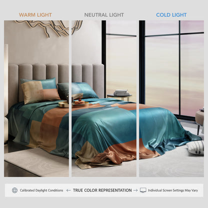Aquaglow Ultra Satin Bedsheet Set