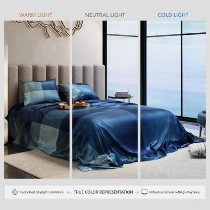 Evening Mirage Ultra Satin Bedsheet Set